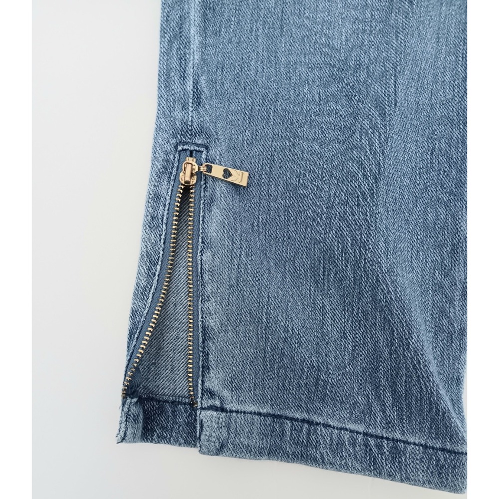 Belle by Kim Gravel Jeans Women's Size 6 Crop Zip Ankle Blue Denim Pre-owned - Picture 10 of 14